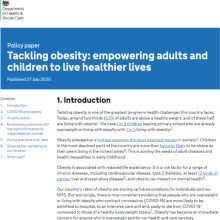 Tackling obesity: Empowering adults and children to live healthier lives